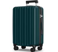 SHOWKOO Valise Grande Rigide 77cm 100% Polycarbonate Extensible Légère Durable Valise Soute Trolley Voyage avec 4 roulettes Silencieuses à 360° et Serrure TSA, XL-Vert