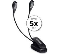 Showlite Bright Light 4 LED lampes de pupitre SET 5 pièces