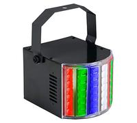 Showlite DL-8 USB-Razor Derby Partylight - Effet lumineux compact pour fête, bar et DJs mobiles - Alimentation via adaptateur USB - avec microphone pour contrôle musical - Boîtier en plastique