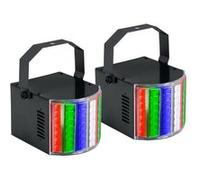 Showlite DL-8 USB-Razor Derby projecteur de fête set de 2