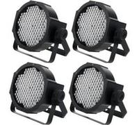 4x LED Projecteur Eclairage Scene Luminaire DJ PA RGBW DMX Melange Couleur Set