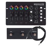 Showlite LDO-10 MKII FS LED DMX Operator + Set de Pédale - Contrôleur DMX pour projecteurs LED - Idéal pour artistes solo, petits groupes ou bars - Set incluant pédale et câble