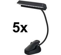 Showlite MSL-1 LED Music Stand Lumière Set 5x noir Noir G