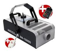 Showlite SN-1500D DMX machine à fumée 1500W télécommande avec timer réglable incl.