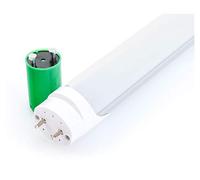 Showlite Tube LED 150cm avec boîtier en aluminium et starter (Tube fluorescent Premium SMD 1500mm, T8 G13, 2300 lumens, 4500 Kelvin, blanc lumière du jour, puissance : 24W)