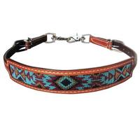 Showman Sangle en cuir avec perles Navajo Taille M