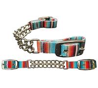 Showman Serape Southwest Print Sangle gourmette double chaîne en nylon