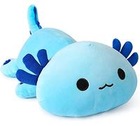 Shownicer Axolotl Peluche Géante Kawaii - Oreiller, Jouet Animal, Poupée Coussin - Cadeau pour Enfants Filles 3+ Ans (Bleu, 33cm)