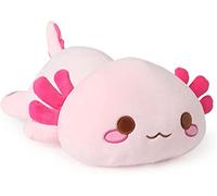 Shownicer Axolotl Peluche Géante Kawaii - Oreiller, Jouet Animal, Poupée Coussin - Cadeau pour Enfants Filles 3+ Ans (Rose, 33cm)