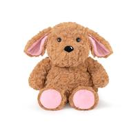 shownicer Coussin chauffant en peluche pour chien 0,8 kg - Doudou chauffant au micro-ondes - Cadeau pour adultes et enfants de 3 ans et plus - Rose - 25 cm