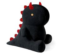 Shownicer Dinosaure Peluche Oreiller Kawaii - Jouet Animal Poupée Coussin Cadeau pour Enfants Filles 3+ Ans (Noir, 25cm)