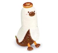shownicer doudou en peluche banane - Peluche kawaii - Coussin en peluche canard - Cadeau pour enfants et filles de 3 ans et plus - Donut marron - 30 cm