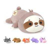 shownicer Paresseux lesté - 0,8KG - Doudou en Peluche lesté - Cadeau pour Adultes et Enfants de 3 Ans et Plus (Paresseux, 35 cm)