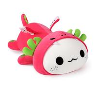 shownicer Peluche Axolotl - Kawaii, coussin en peluche Axolotl - Jouet - Cadeau pour enfants et filles de 3 ans - Fruit du dragon - 33 cm