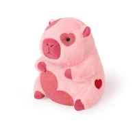 shownicer Peluche Capybara Kawaii Capybara, coussin en peluche, cadeau pour la Saint-Valentin, petite amie, fille, enfants à partir de 3 ans (rose, 28 cm)