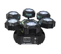 Showtec Airwolf - Multi-effets lumineux - 6x LED 8W RGBW, stroboscope, laser rouge/vert