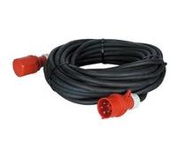 Showtec Câble de courant triphasé 32A câble d'extension haute puissance 5x 6 mm² 25 mètres