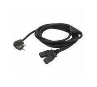 Showtec câble Schuko - 2x IEC 3m