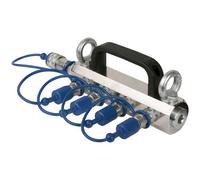 Showtec CO2 4-way Distributor - Distributeur CO2 4 voies - Q-Lock 3/8 - Montage facile