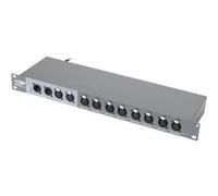 ShowTec DB-1-8/3 Répartiteur DMX 8 canaux Sorties XLR à 3 broches LEDs témoins