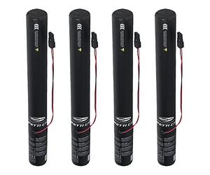 Showtec FX Shot Lot de 4 cartouches de confettis électriques Noir 50 cm