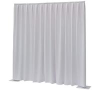 Showtec P&D Curtain Dimout 300x400 Pipe & Drape rideau plissé blanc