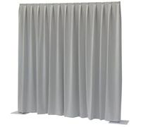 Showtec P&D Curtain Dimout 300x400 Pipe & Drape rideau plissé gris clair