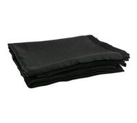 Showtec Pipe & Drape rideau de scène satin médium noir 300x300cm