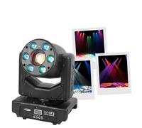 Showtec Shark Combi Spot One - Projecteur automatique à LED - 30W blanc et 6x8W RGBW - Lyre Wash et Spot