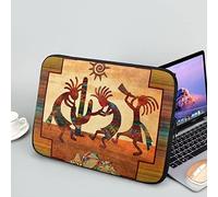 Showudesigns Aztec Lap Top Case Housse de protection durable pour ordinateur portable 12”Navajo Tribal Accessoires pour ordinateur portable lavable en machine Marron 230317BZ14UK01049