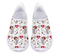 Showudesigns Chaussure de Sport Tennis Femmes Baskets infirmière Running Sneakers Enfiler Chaussure Infirmier Randonnée légères Maille Casual Slip on Taille 40 EU