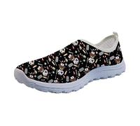 Showudesigns Chaussure de Sport Tennis Femmes Baskets infirmière Running Sneakers Enfiler Chaussure Infirmier Randonnée légères Maille Casual Slip on Taille 37 EU