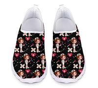 Showudesigns Chaussure de Sport Tennis Femmes Baskets infirmière Running Sneakers Enfiler Chaussure Infirmier Randonnée légères Maille Casual Slip on Taille 41 EU