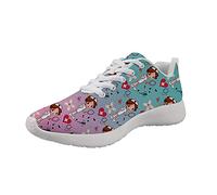 Showudesigns Chaussure InfirmièRe Femme Rose Aqua Femmes Running Baskets Course Basses Athlétique Adolescentes Gym Fitness Sneakers 37 EU