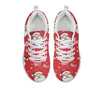 Showudesigns Chaussures de course respirantes pour femmes à lacets Motif ours infirmière, Noël, 38 EU