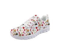 Showudesigns Chaussures de Sport Femme Running Léger Infirmière hopital Chaussure de Travail Course Sneakers Multisports Outdoor Casual Baskets