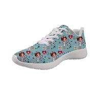 Showudesigns Chaussures de sport légères à la mode pour femmes - Chaussures de course athlétiques avec lacets, 40 EU