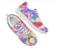 Showudesigns Femmes Sneaker Coloré Infirmière Chaussures De Sport Chaussures De Course Baskets Baskets Chaussures De Marche pour Chaussures De Fitness 39 Arc-en-Ciel