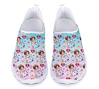 Showudesigns InfirmièRe Baskets Femmes Outdoor Mesh Chaussures de Sport de Couleur Unie Runing Chaussures Respirantes Pantoufles Sanitaires(EU 42,Rose et Aqua)