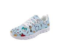 Showudesigns Infirmière Femme Baskets Mode Classics Lacet Sneakers Basses Fitness Sport Chaussures de Gymnastique Basses Mixte Adulte