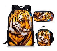 Showudesigns Sac à dos bleu avec animaux sous-marins pour petites filles et garçons, Tiger Cool, Taille unique, Sac à dos enfant