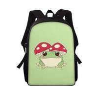 Showudesigns Sac à dos d'école pour enfants garçons et filles - Sac à livres de 38,1 cm pour la maternelle/maternelle, Grenouille champignon, Taille unique, Sac à dos enfant