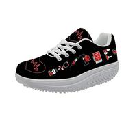 Showudesigns Travail infirmière Mode Compensées Basket Femmes Minceur Chaussures Sneaker