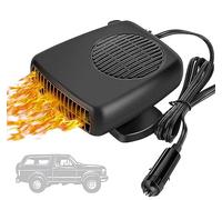 Showvigor Chauffage Voiture 12V & Dégivreur Pare Brise - Ventilateur 3 en 1 Chauffage Rapide, Refroidissement et Purification d'air pour Tous Véhicules