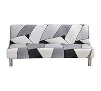 ShowyLive - Housse de canapé sans accoudoirs, 2 à 3 places, élastique, bouclier, protection pour meubles, canapé rétractable (blanc)
