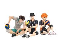 Shoyo Hinata Oikawa Tooru Tobio Kageyama Lot de 3 figurines animées Shoyo Hinata/Oikawa Tooru/Tobio Kageyama Figurine d'action PVC Modèle Statue Anime Merchdiese Desktop Décoration Objet de collection
