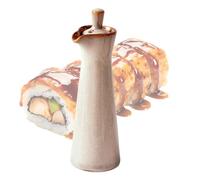 Shoyu Distributeur de sauce soja, 120 ml en céramique japonaise | Distributeur Shoyu pour cuisine, condiments, sirop, miel, assaisonnement, garde-manger, comptoir, restauration de la maison