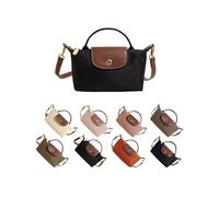 Shoyunt Mini sac à bandoulière tendance pour femme, sac à main carré de couleur unie avec bandoulière réglable, petit sac carré léger (Black)