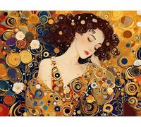 Shozhoo Peinture par Numero Adulte, DIY Peinture Enfant Acrylique avec Peintures et Pinceaux, Loisirs Créatifs Adultes 80x60cm Peinture Numero d'art, Décoration de la Maison Klimt (Sans Cadre) s-8666