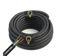 SHPELEC® H05RR-F Câble en caoutchouc flexible à 3 conducteurs - Fil électrique de qualité supérieure pour intérieur et extérieur - 1,0 mm, 1,5 mm, 2,5 mm, 5 m, 10 m, 20 m (1,5 mm, 3 conducteurs - 10